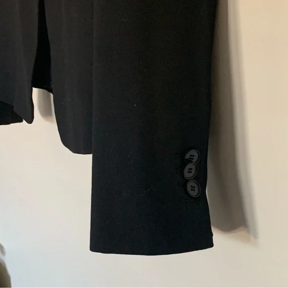 Women’s 6 ANN TAYLOR Black Single Button Business Casual Blazer Jacket - Picture 3 of 8